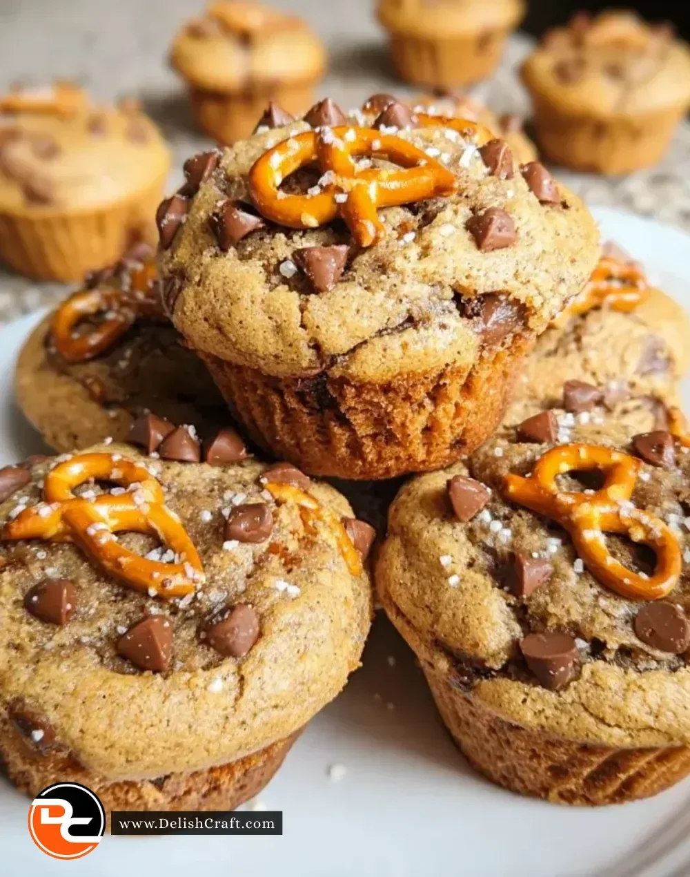 Flamin Hot Pretzel Cookie Muffins with a spicy twist on a classic treat