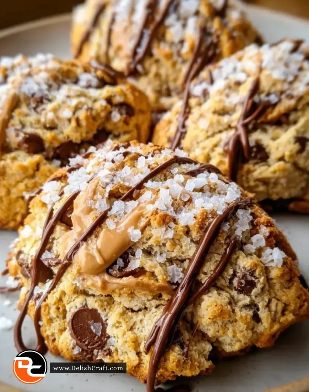 Peanut Butter Chocolate Swirl Scones with rich chocolate and peanut butter flavor
