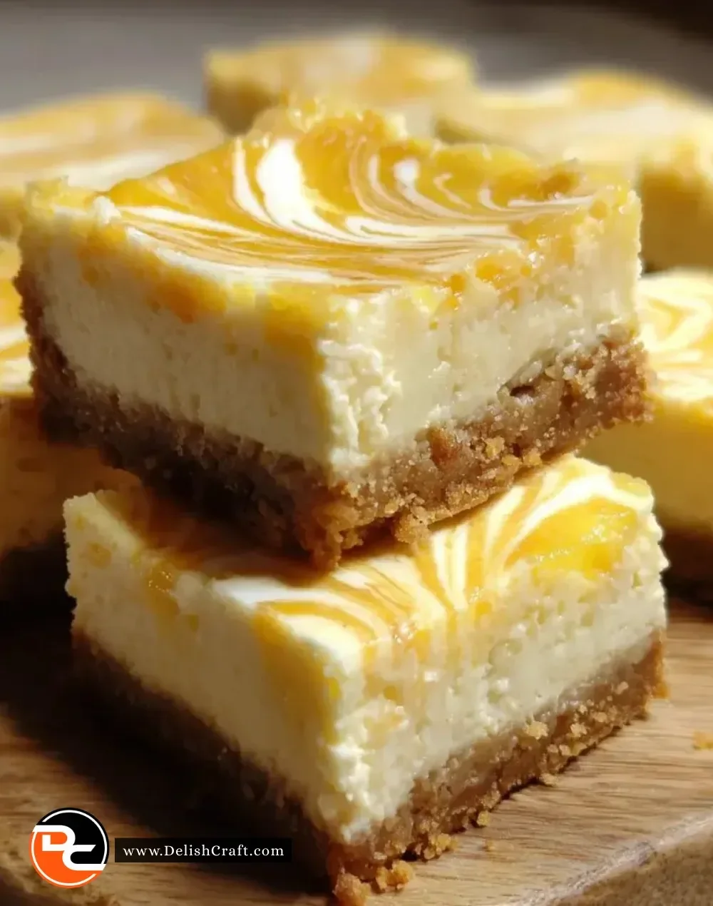 Swirled Lemon Cheesecake Bars - a zesty dessert treat