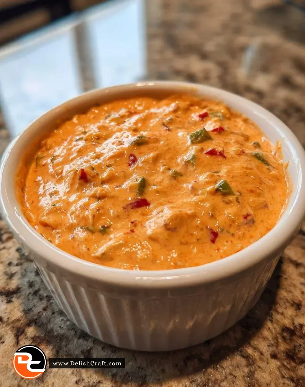 3-ingredient nacho cheese dip served in a bowl with tortilla chips