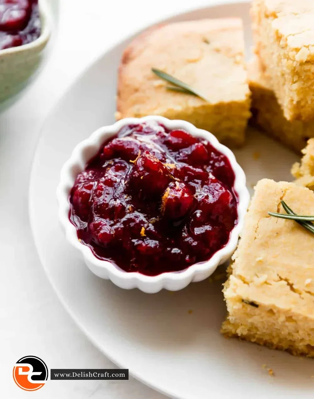 Delicious homemade 5-Ingredient Cranberry Sauce served in a bowl