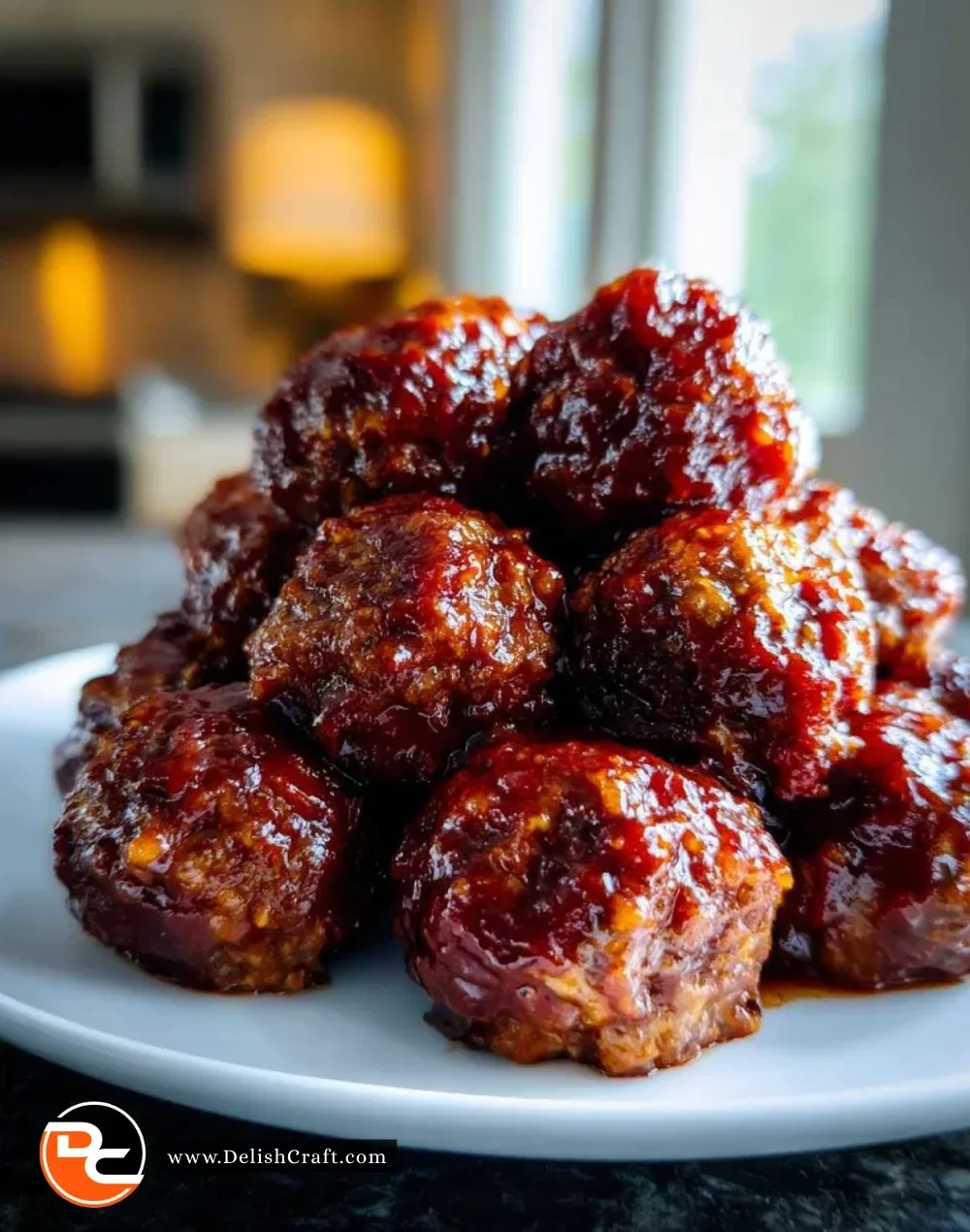 Delicious 5-minute Instant Pot BBQ meatballs served on a plate
