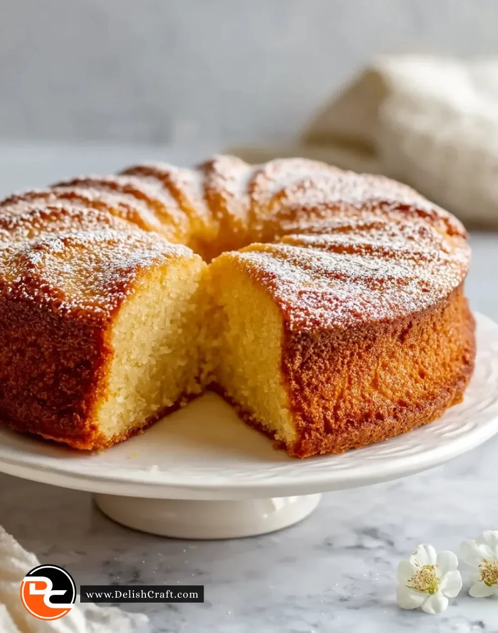 Authentic Swedish Cardamom Cake with spices and frosting