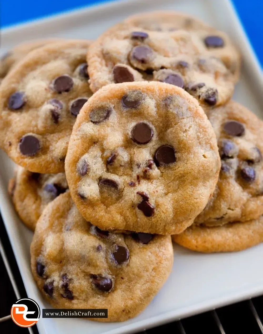 Healthy chocolate chip cookies made with natural ingredients for a guilt-free dessert.