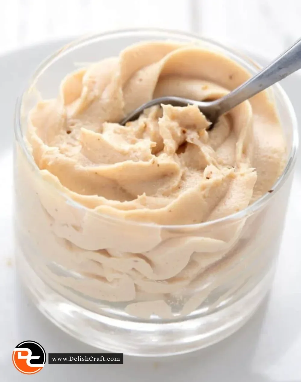 Delicious Keto Peanut Butter Mousse served in a bowl