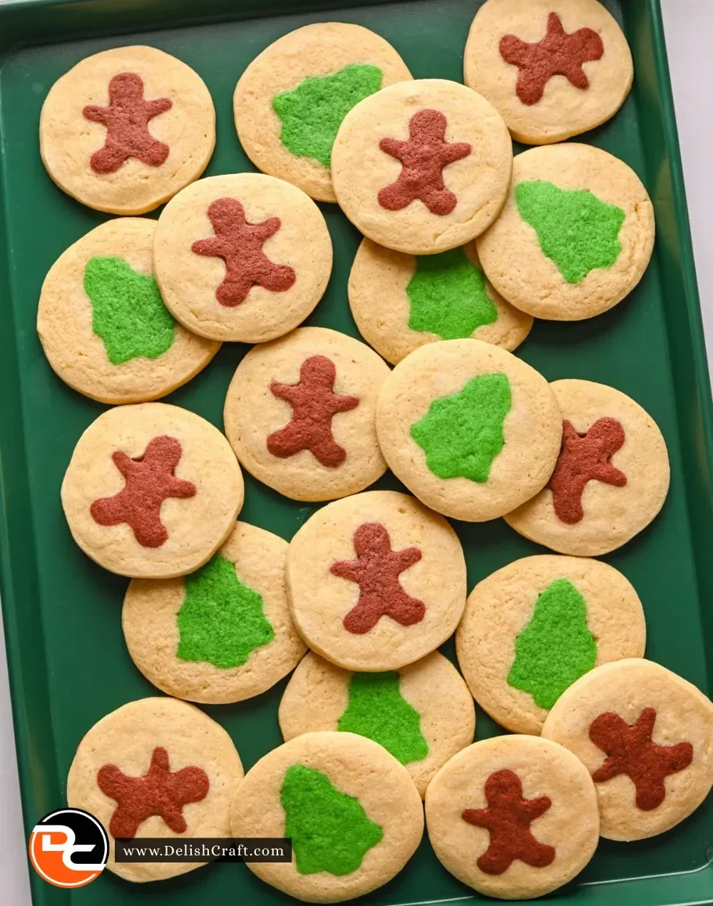 Delicious slice and bake Christmas cookies ready for the holidays