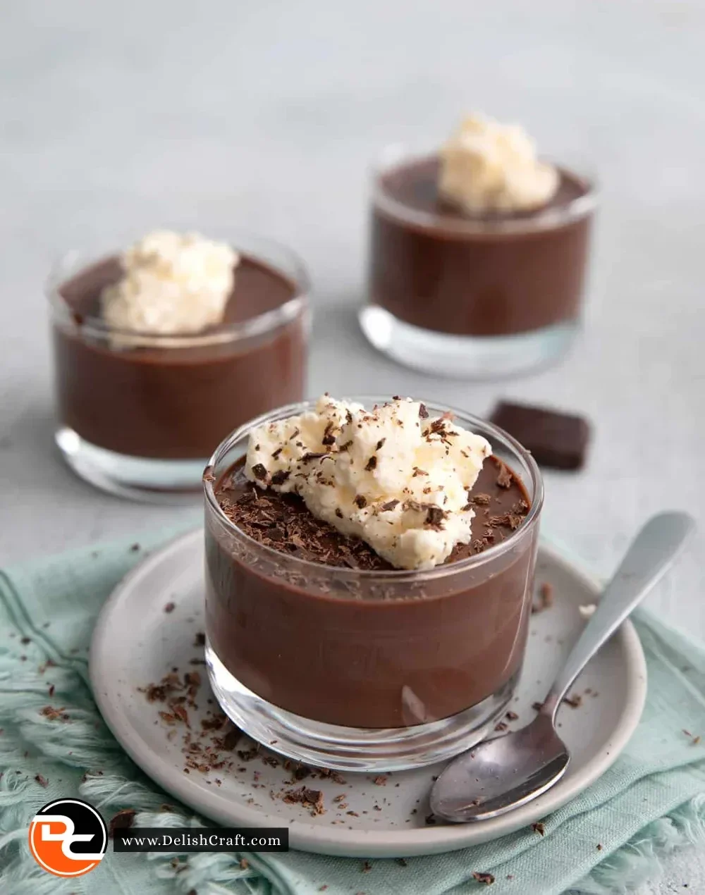 Delicious and creamy sugar-free chocolate pudding in a bowl