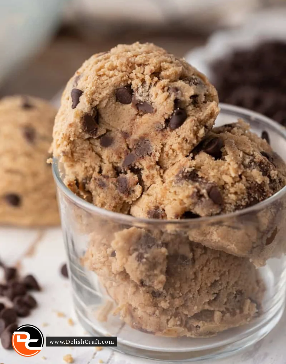 Delicious homemade cookie dough ready for baking