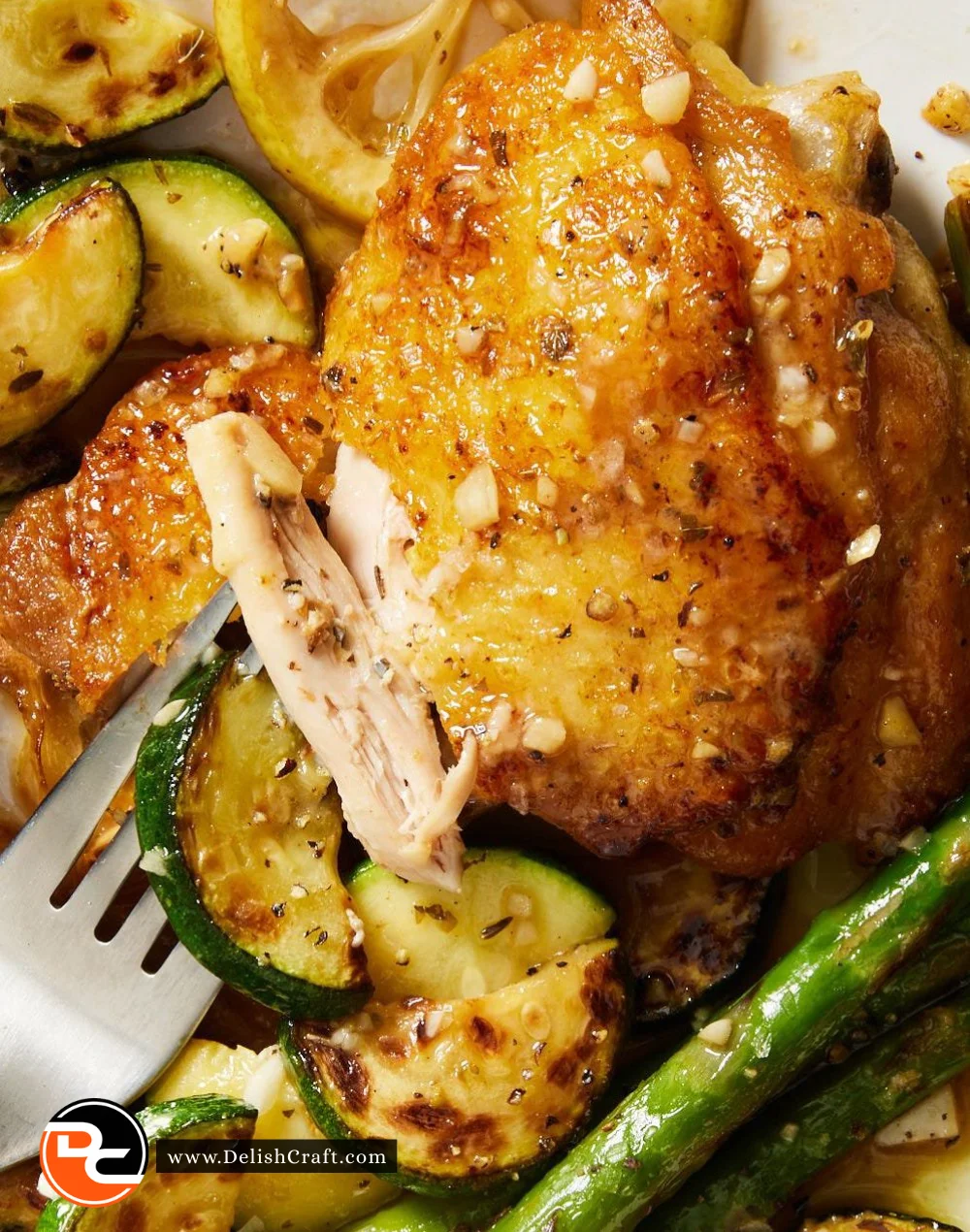 Garlicky Greek Chicken dish with herbs and spices