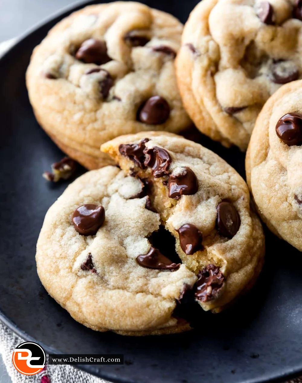 Deliciously soft chocolate chip cookies fresh from the oven