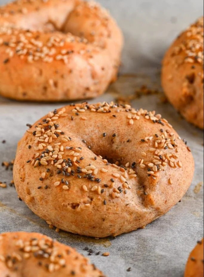 3 Ingredient Protein Bagels recipe with high protein content