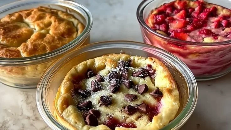 Baked Protein Pancake Bowls