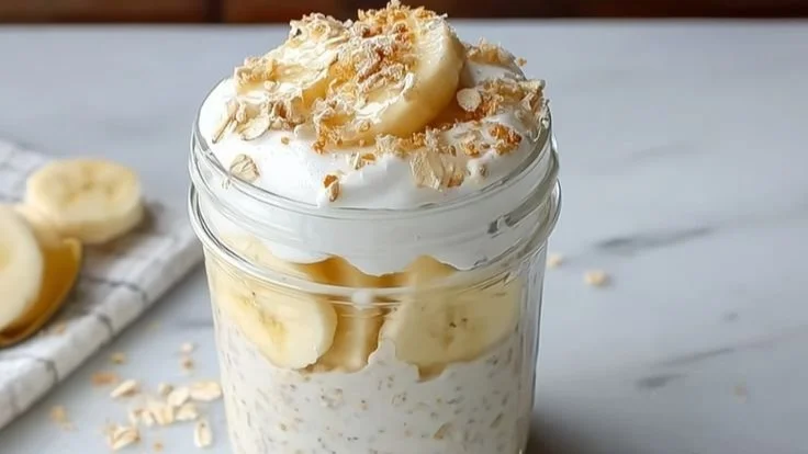 Banana Cream Pie Overnight Oats
