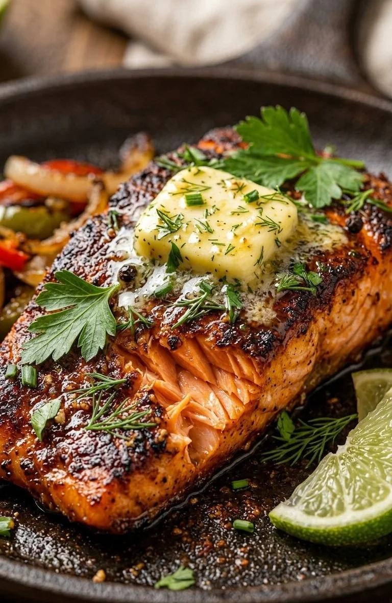 Cajun-Style Salmon with Butter