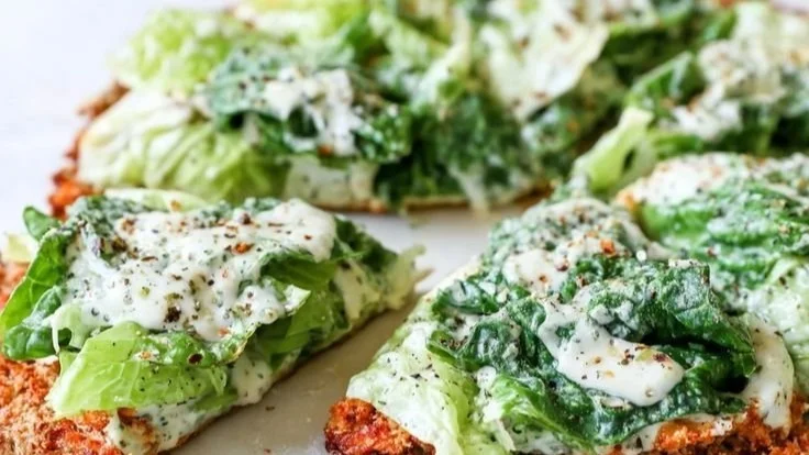 Chicken Caesar Salad Pizza