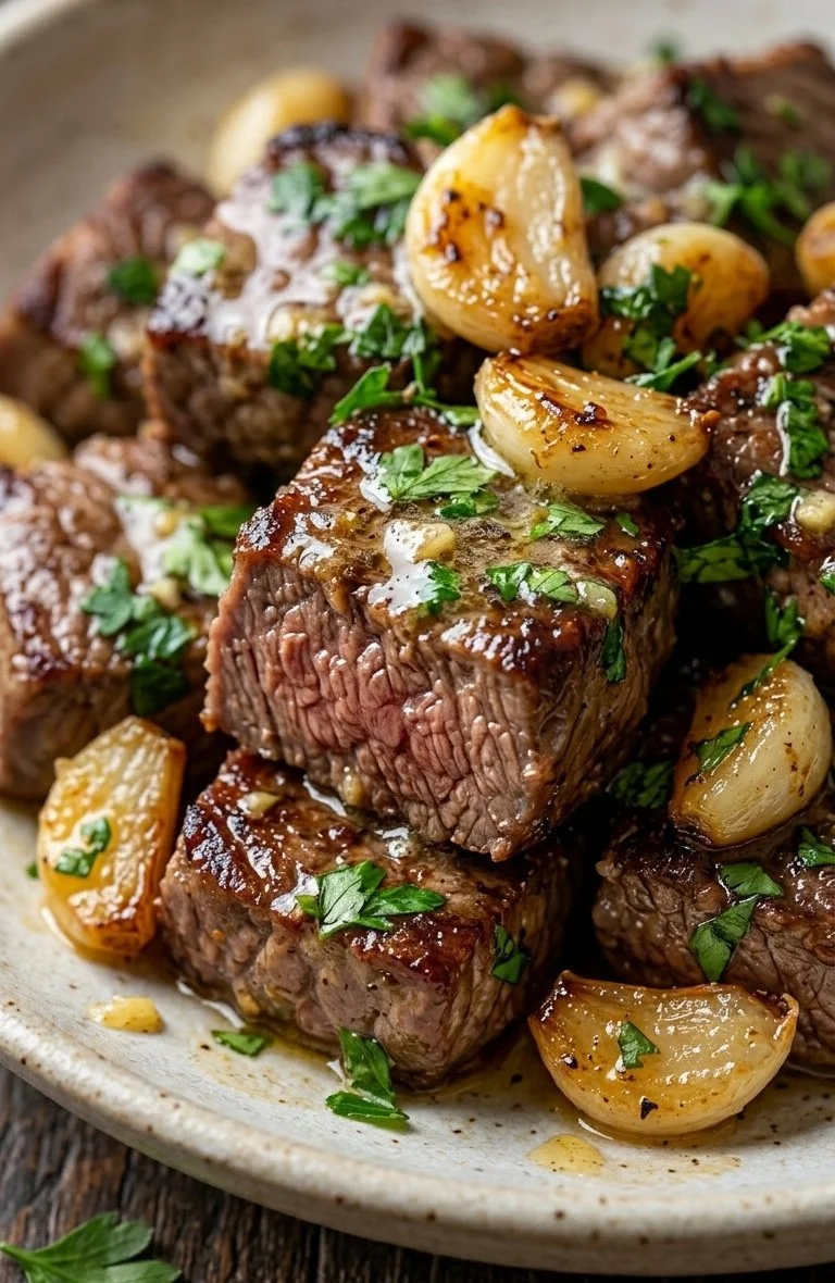 Garlic Butter Steak Bites Recipe