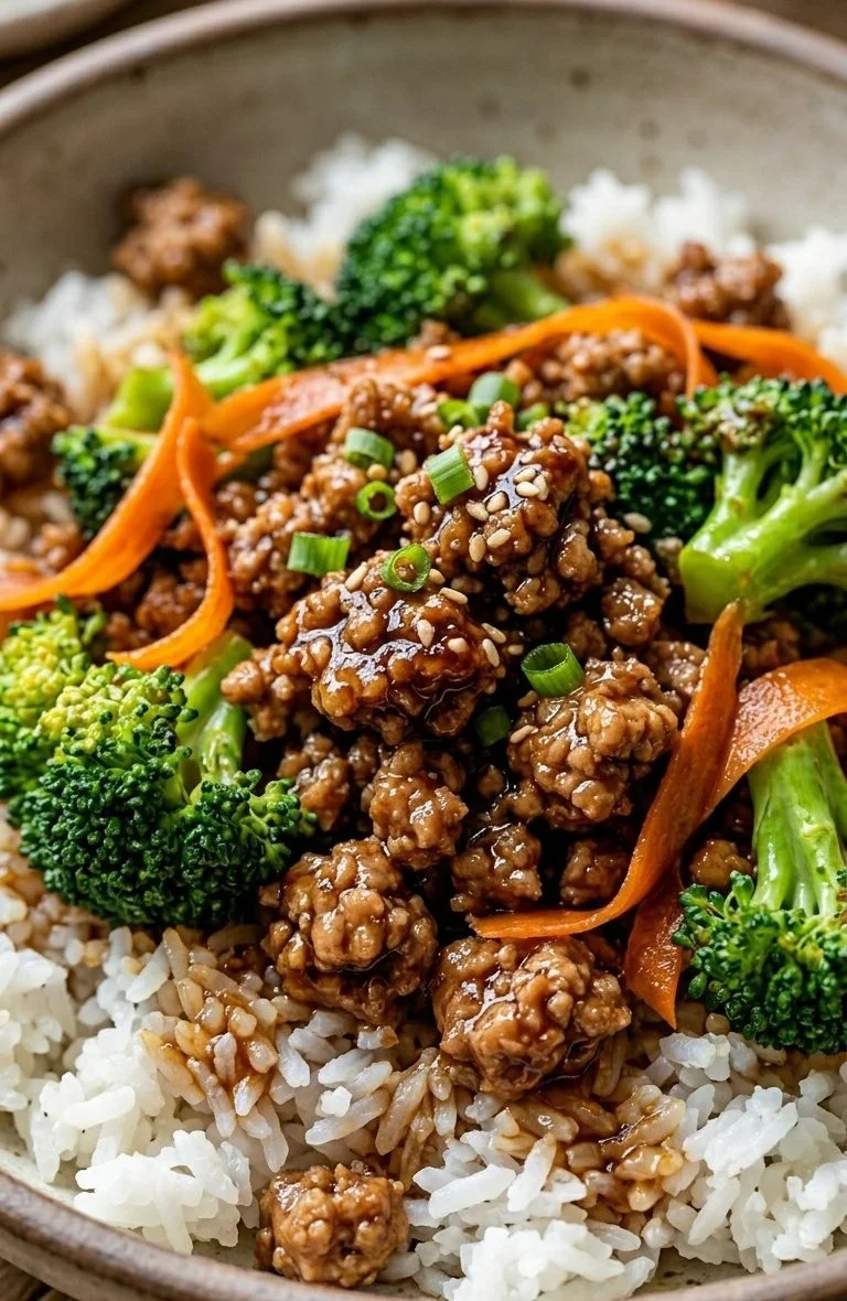 Ground Turkey Teriyaki Bowls