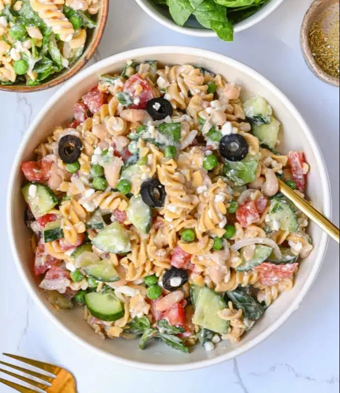 High Protein Pasta Salad