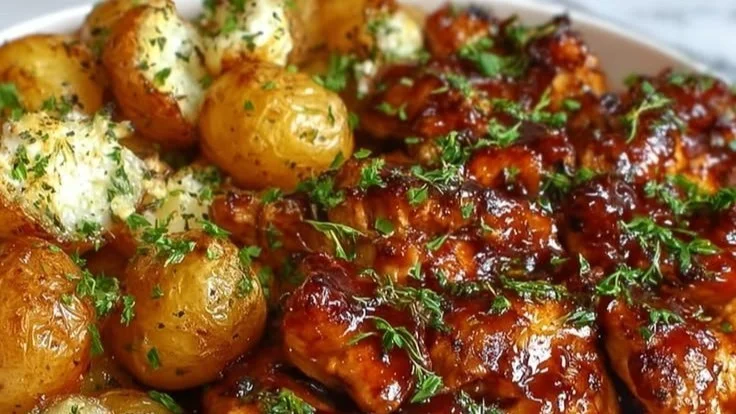 Honey BBQ Chicken and Potatoes