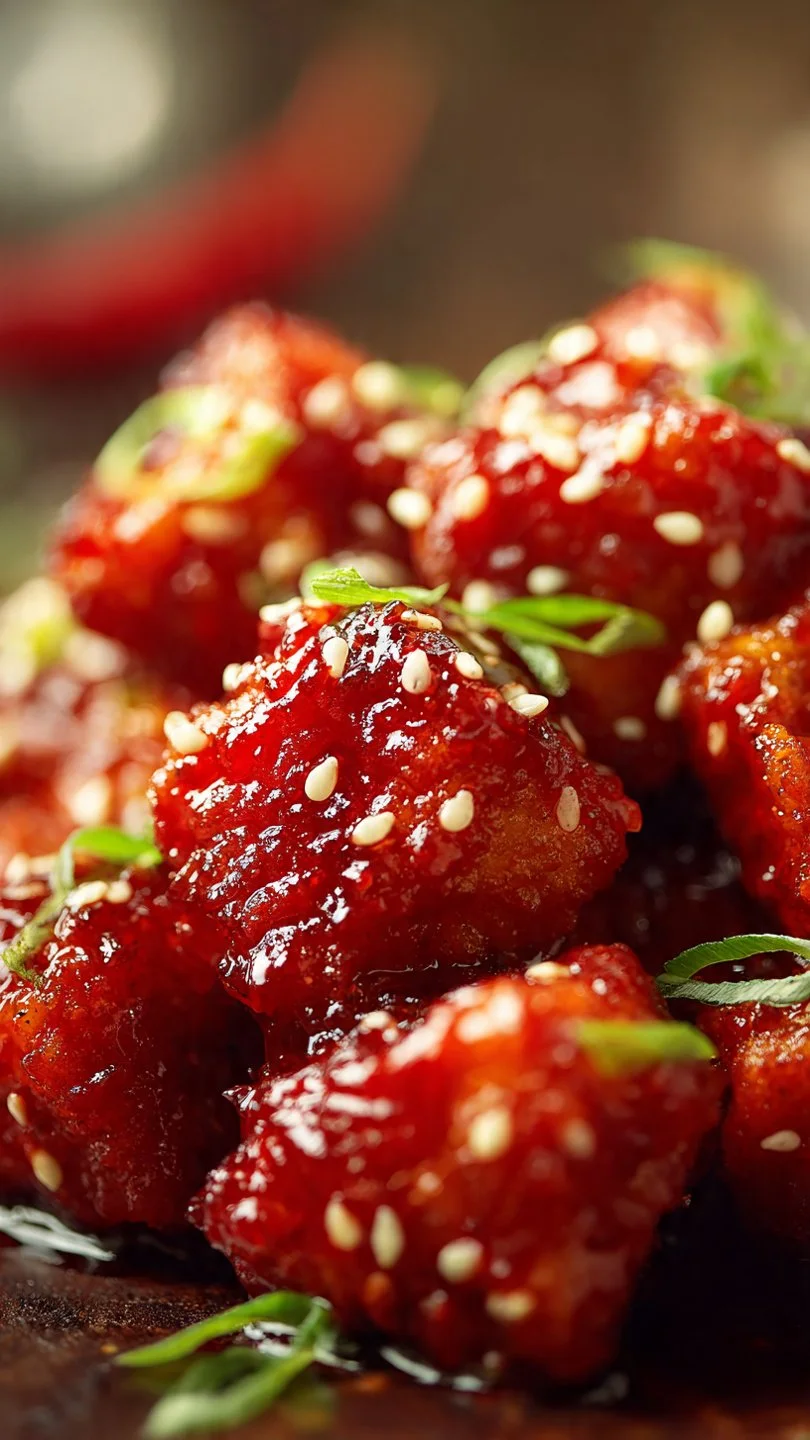 Honey Sriracha Glazed Chicken Bites