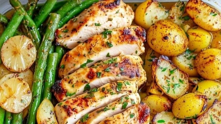 Lemon Garlic Chicken Bowl