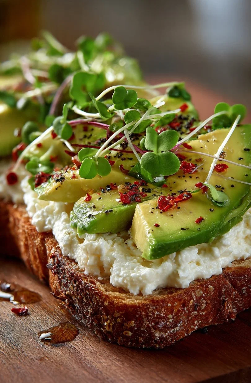 Savory Cottage Cheese Toast Recipe
