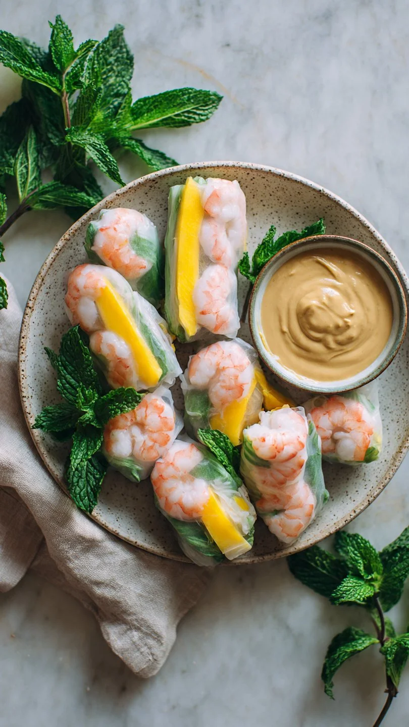 Shrimp & Mango Summer Rolls