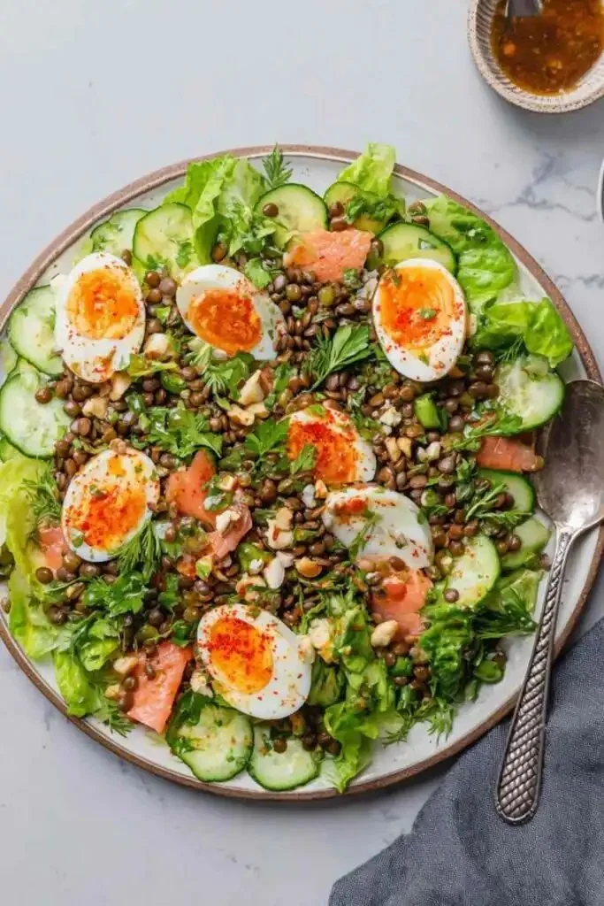 Smoked Trout Brunch Platter with Sumac Dressing