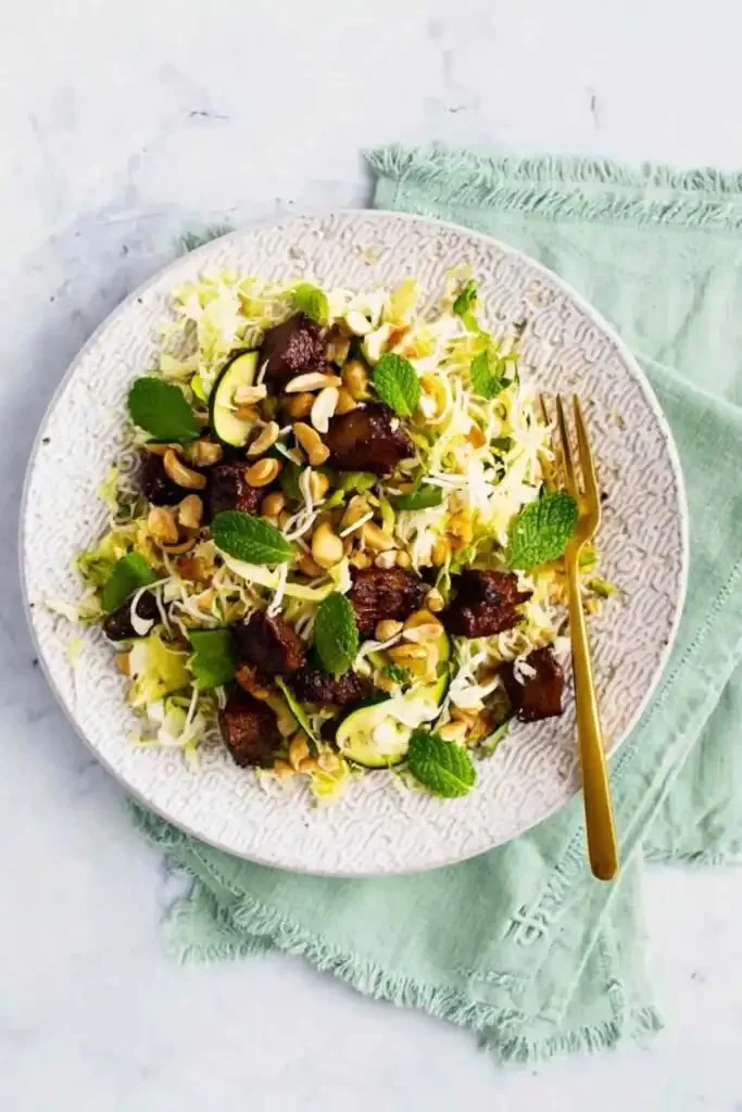 Spicy Tempeh and Rice Noodle Salad