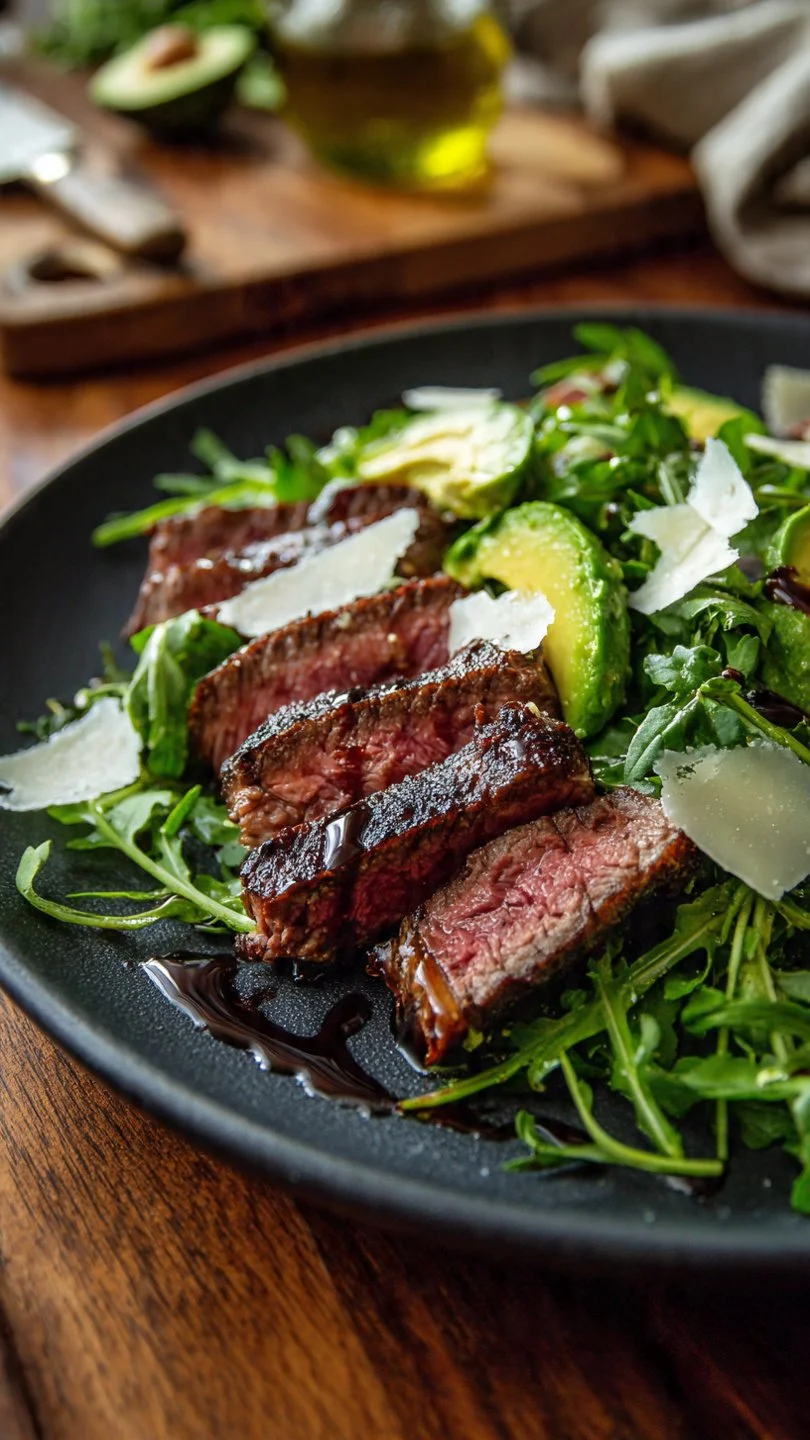 Steak & Avocado Arugula Salad
