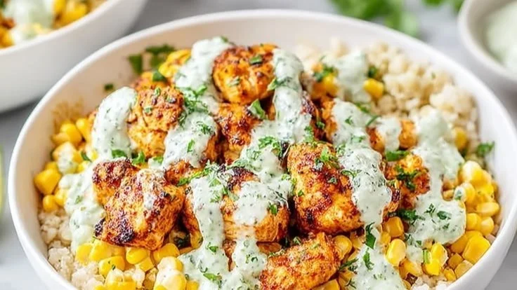 Street Corn Chicken Bowls