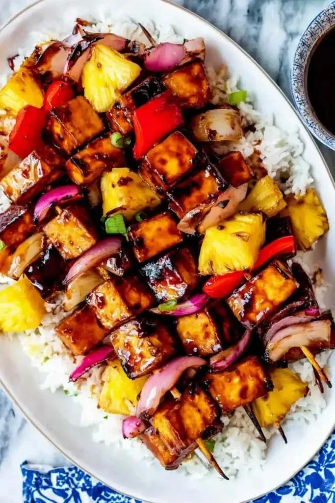 Grilled Teriyaki Tofu Skewers