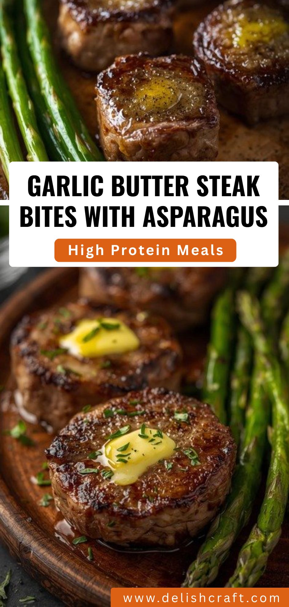 Garlic Butter Steak Bites Asparagus