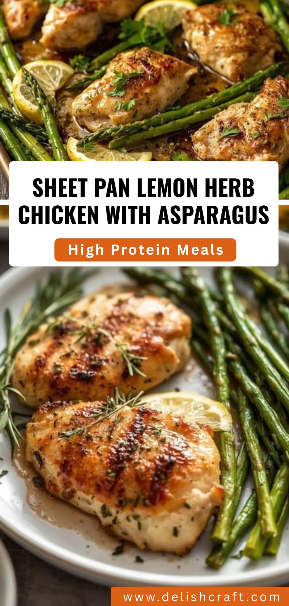 Sheet Pan Lemon Herb Chicken Asparagus