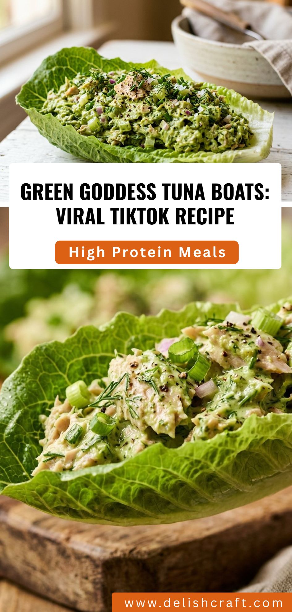 Green Goddess Tuna Boats Viral Tiktok Recipe