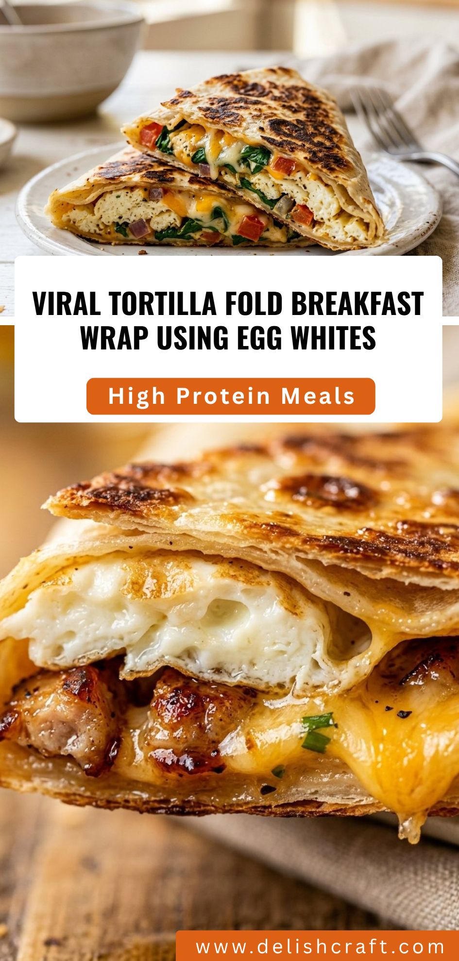 Viral Tortilla Wrap Breakfast Egg Whites