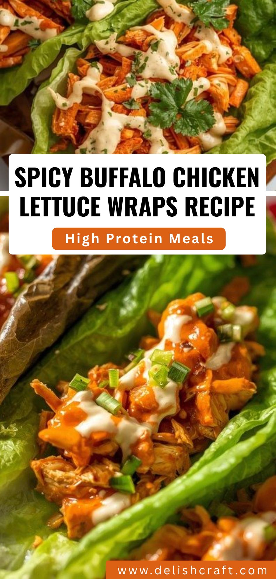 Spicy Buffalo Chicken Lettuce Wraps Recipe