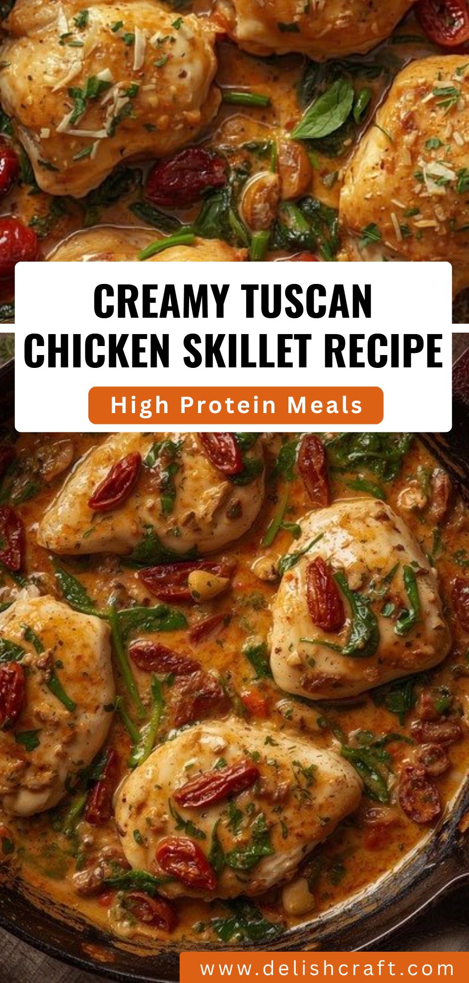 Creamy Tuscan Chicken Skillet Recipe