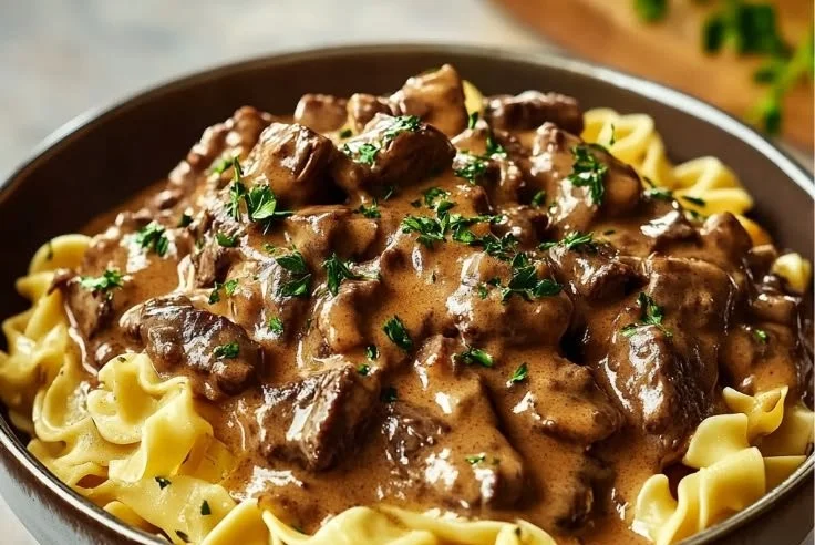 Crockpot Beef Stroganoff