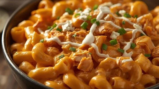 Buffalo Chicken High Protein Mac & Cheese