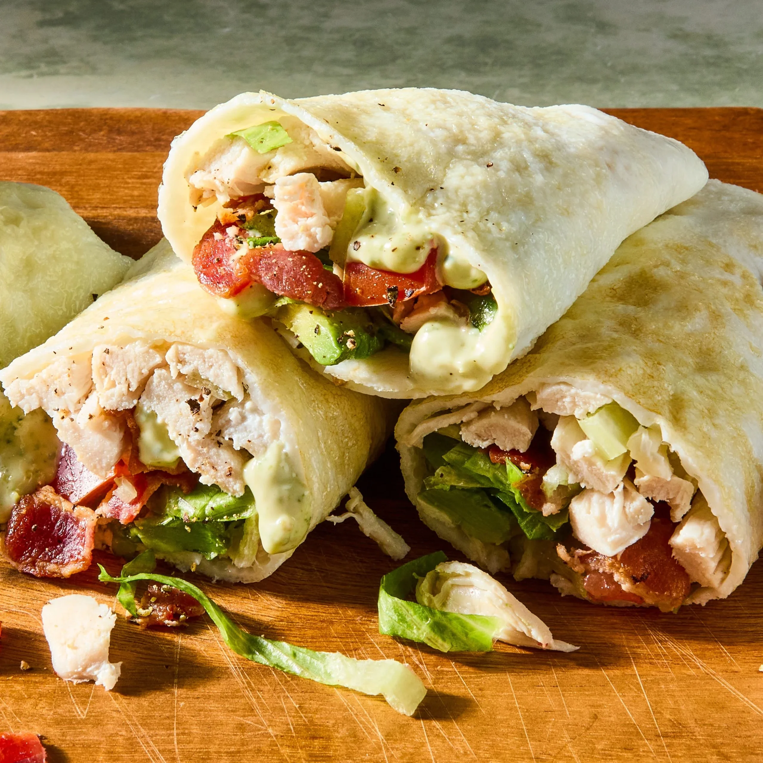 Chicken Club Egg White Wrap