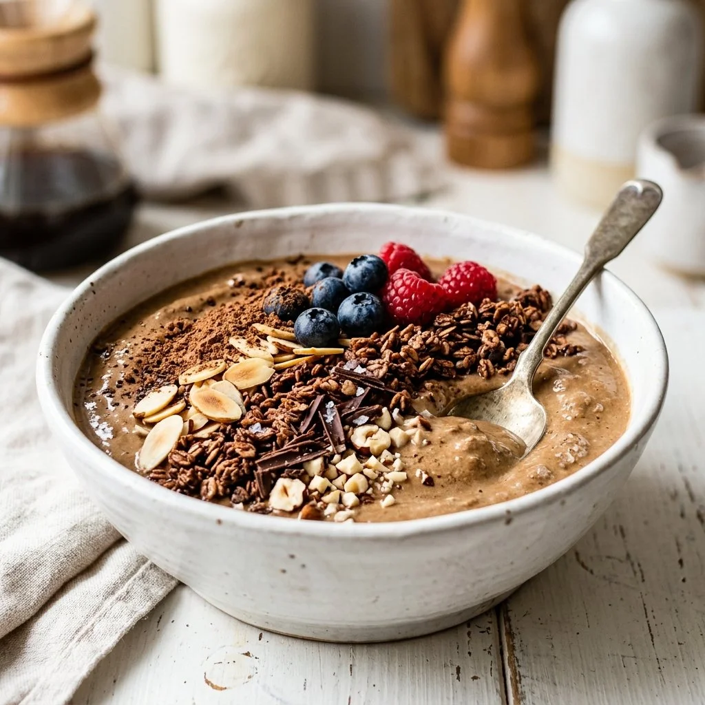 Chilled Espresso Protein Smoothie Bowl