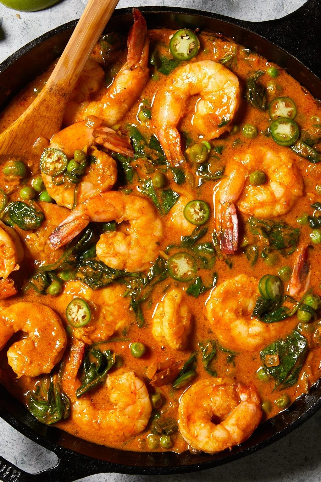 Coconut Curry Shrimp & Peas