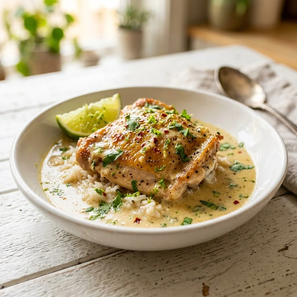 Creamy Coconut Lime Chicken in One Pan