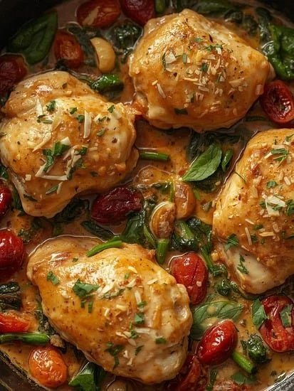 Creamy Tuscan Chicken Skillet Recipe