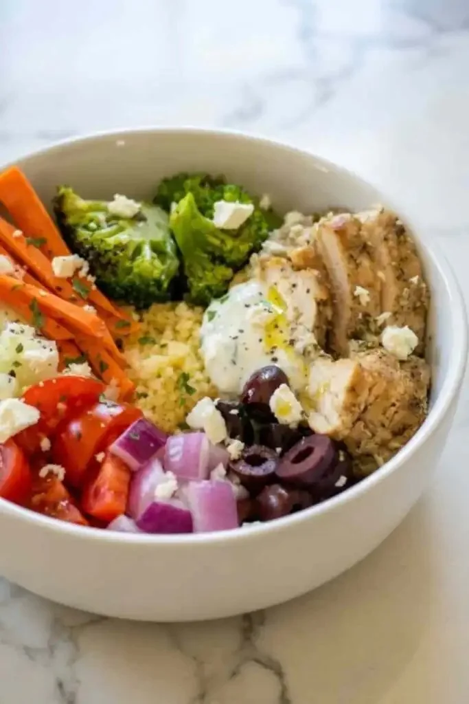 Greek Chicken Couscous Bowl