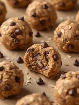 High-protein no-bake cookie dough balls for a healthy snack