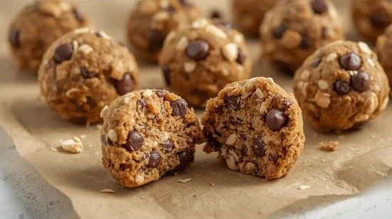 High-Protein No-Bake Cookie Dough Balls