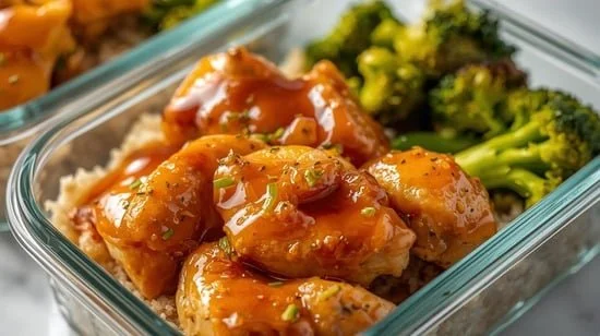 Honey Garlic Chicken and Broccoli Meal Prep