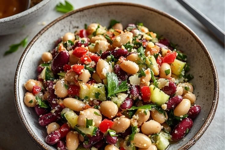 Mediterranean Three Bean Salad